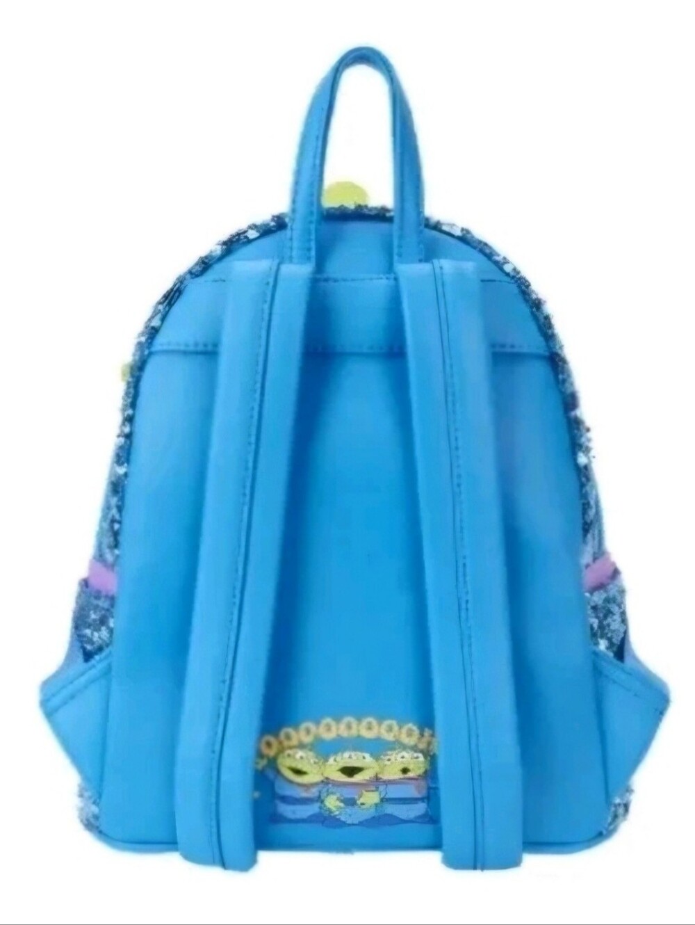 NWT! Disney's Loungefly Toy Story Sequin Alien Mini Backpack - Picture 5 of 6